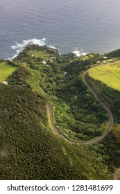 Aerial Of Hamakua Coast. Hawaii, Usa