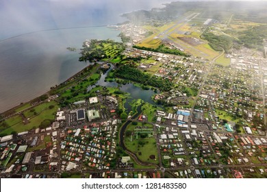 Aerial Of Hilo. Hawaii. USA