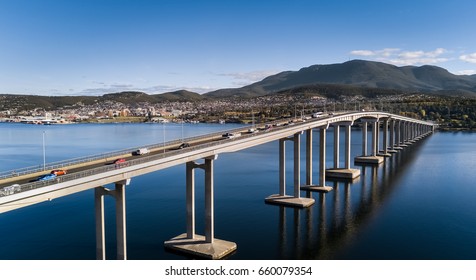 Aerial Of Hobart Tasmania