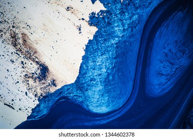 Aerial Image Of Alberta Tar Sands, Alberta, Canada