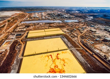 Aerial Image Of Alberta Tar Sands, Alberta, Canada