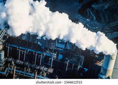 Aerial Image Of Alberta Tar Sands, Alberta, Canada