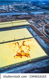 Aerial Image Of Alberta Tar Sands, Alberta, Canada