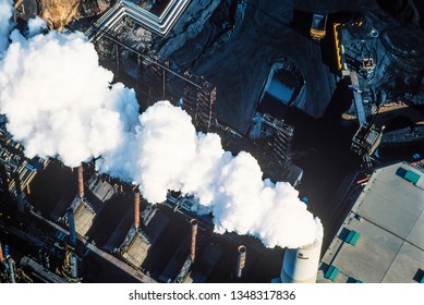 Aerial Image Of Alberta Tar Sands, Alberta, Canada