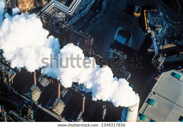 Aerial image\
of Alberta Tar Sands, Alberta,\
Canada