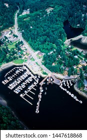 Aerial Image Of Bowen Island, Howe Sound, BC, Canada