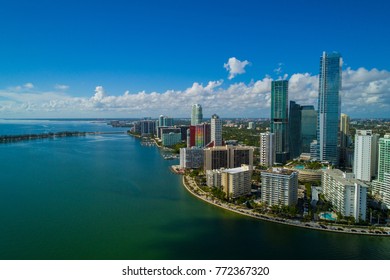 Aerial image of Brickell Miami FL