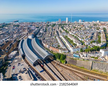 Aerial Image Of The Brighton Train Hub UK England