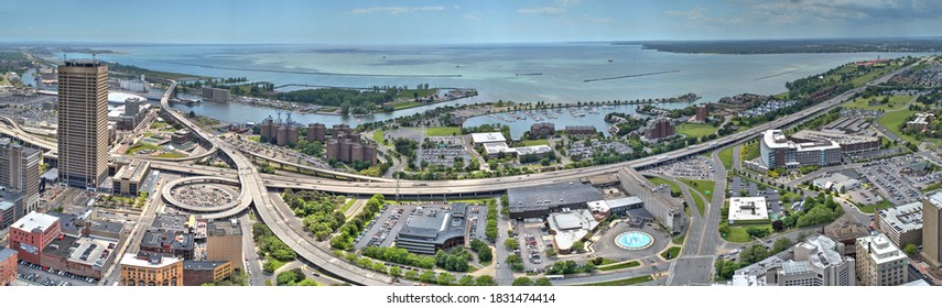 Aerial image captured in Buffalo New York - Shutterstock ID 1831474414