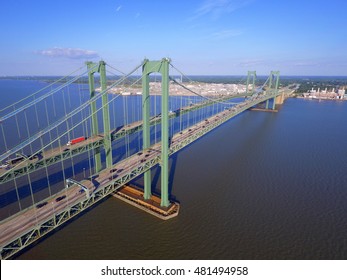 Aerial Image Delaware Memorial Bridge