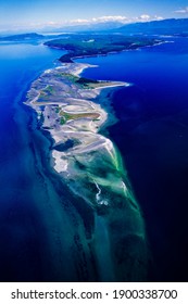 Aerial Image Of Denman Island, Gulf Islands, BC, Canada