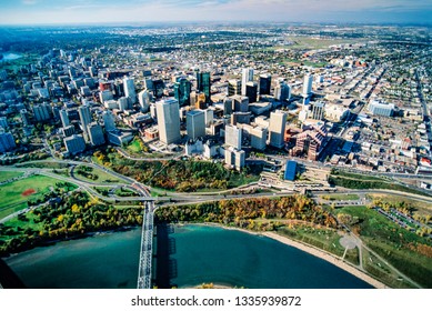 Aerial Image Of Edmonton, Alberta, Canada