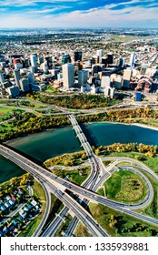 Aerial image of Edmonton, Alberta, Canada