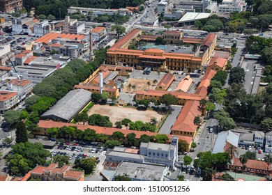 Aerial Image Of Elite Military Police Barracks In Sao Paulo, Brazil