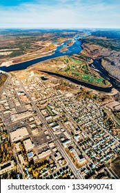 Aerial Image Of Fort McMurray, Alberta, Canada