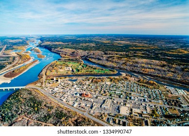 Aerial Image Of Fort McMurray, Alberta, Canada