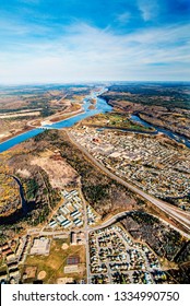 Aerial Image Of Fort McMurray, Alberta, Canada