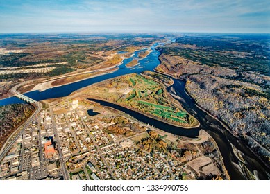 Aerial Image Of Fort McMurray, Alberta, Canada