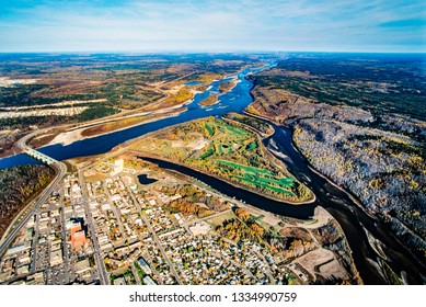 Aerial Image Of Fort McMurray, Alberta, Canada