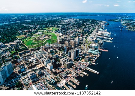 Aerial image of Halifax, Nova Scotia, Canada