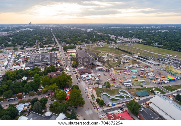 Aerial Image Iowa State Fair Usa Stock Photo (Edit Now) 704672254