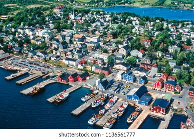 Aerial Image Of Lunenburg, Nova Scotia, Canada