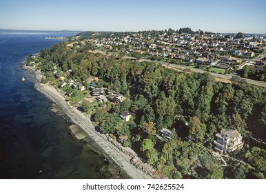 Aerial Image Of The Magnolia Shilshole Area, Seattle, Washington, USA