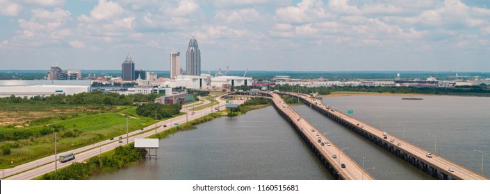 Aerial Image Of Mobile Alabama