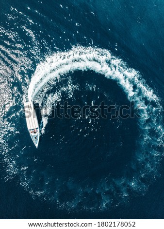 Similar – Image, Stock Photo Aerial Drone View Of Old Shipwreck Ghost Ship Vessel