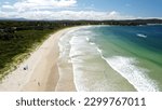 Aerial image of North Broulee Beach, New South Wales, Australia