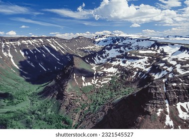 Aerial image of Steens Mountains Wilderness, Oregon, USA - Shutterstock ID 2321545527