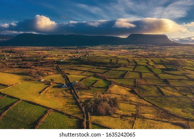 Aerial Image A Streedagh Strand In Sligo With Bu