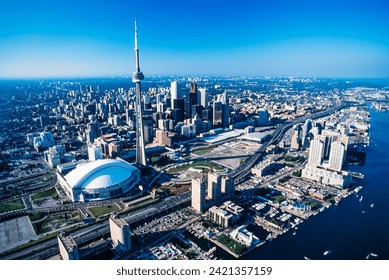 Aerial image of Toronto, Ontario, Canada - Powered by Shutterstock