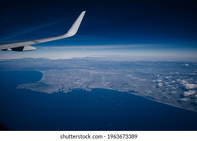 Aerial Image Of The Town Of Los Angeles - USA. High Quality Photo