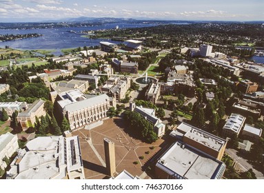 Aerial Image Of The University Of Washington, Washington, USA