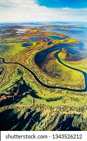 Aerial Image Of Wood Buffalo National Park, Alberta, Canada