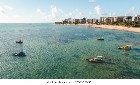 Aerial Images Of The Beach Of Maceió Alagoas