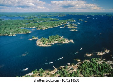 Aerial Of Islands Of Georgian Bay, Ontario, Canada