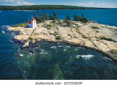 Aerial Of Islands Of Georgian Bay, Ontario, Canada