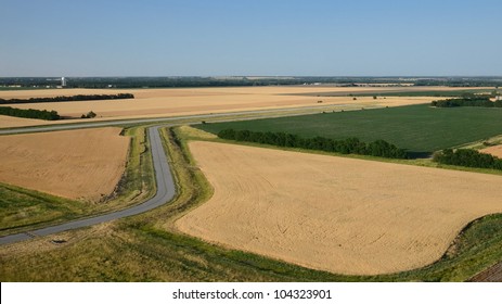 Aerial Of Kansas Wheat Ready For Harvest #3