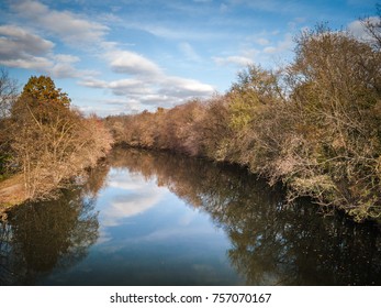 Aerial Of Lake Carnegie Princeton