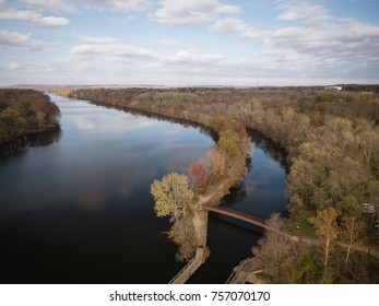 Aerial Of Lake Carnegie Princeton