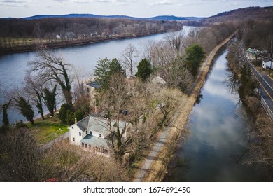 Aerial Of Lambertville New Jersey