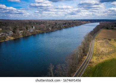 Aerial Of Lambertville New Jersey