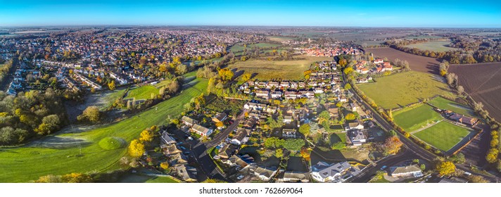 Aerial Landscape Essex Town - Dunmow, Essex