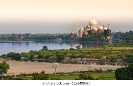 
Aerial Landscape Taj Mahal , India