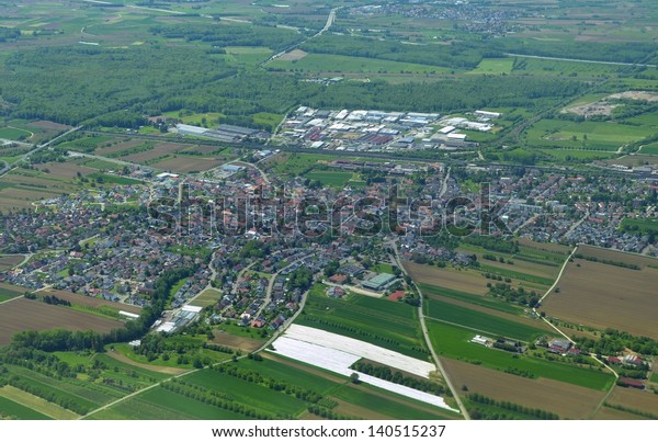 Aerial Landscape View Appenweier Ortenau Region Stock Photo (Edit Now ...