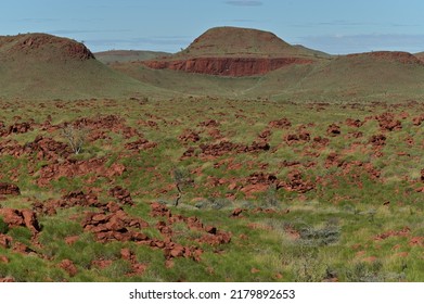 Aerial Landscape View Of Millstream Chichester National Park Pilbara Region In Western Australia