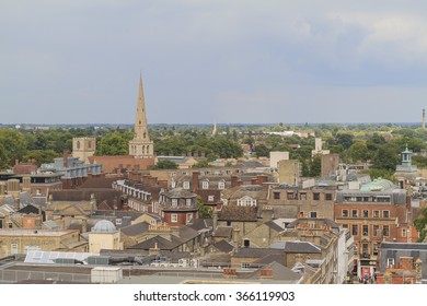 Aerial Landscapes Of The Famous Cambridge University, United Kingdom