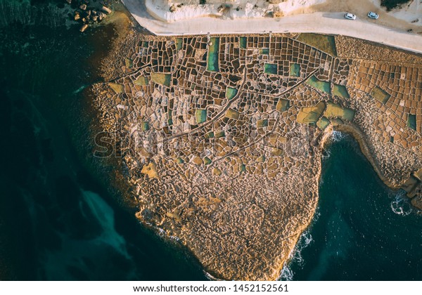 Aerial Malta Brown Orange Coral Land Stock Photo Edit Now